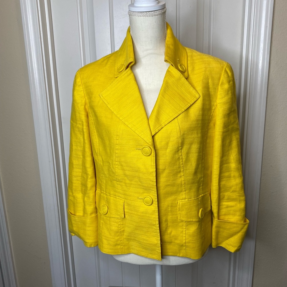 Anne Klein Women's Cotton Blend Blazer Jacket Size 12